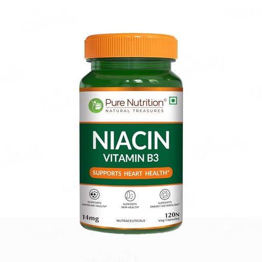 Pure Nutrition Niacin Vitamin B3 14mg Veg Capsule