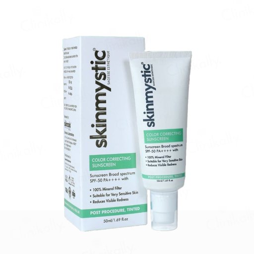 Skinmystic Color Correcting Post Procedure Tinted Sunscreen SPF 50 PA++++