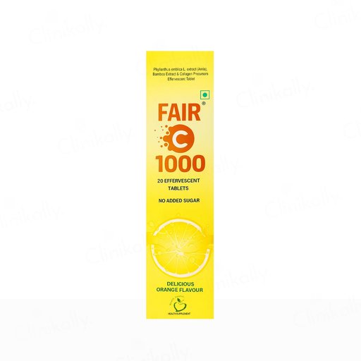 Fair C 1000 Effervescent Tablet - Delicious Orange Flavour