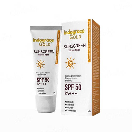 Indograce Gold Silicone Matte Sunscreen SPF 50 PA+++