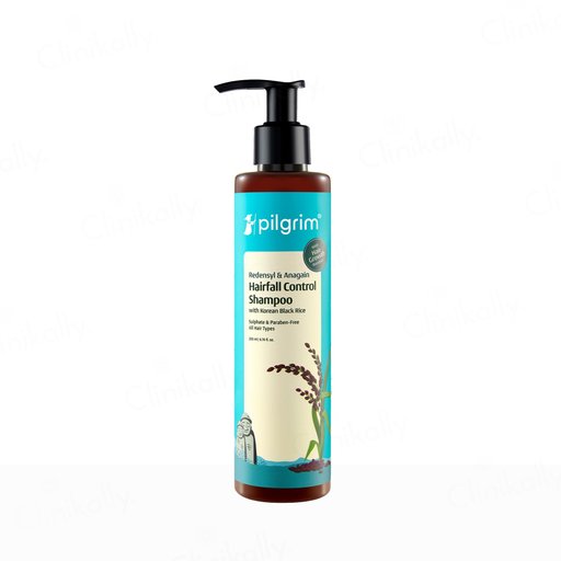 Pilgrim Redensyl & Anagain Hairfall Control Shampoo With Korean Black Rice