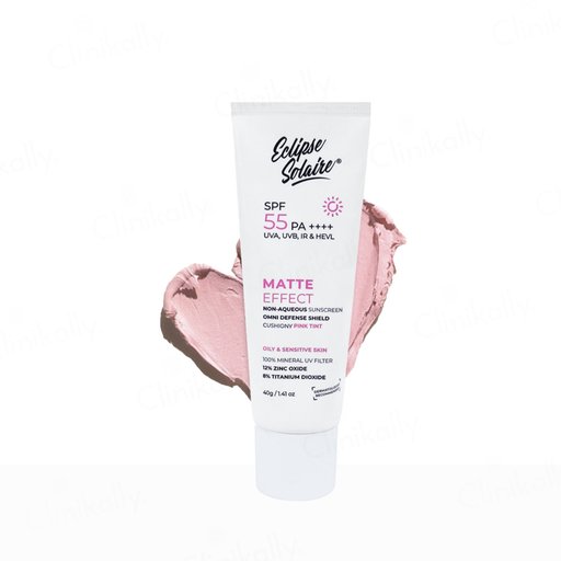 Eclipse Solaire Matte Effect Cushiony Pink Tint Non-Aqueous Sunscreen SPF 55 PA++++