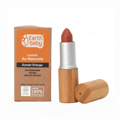 Earth Baby Lip-Nourishing Colour Lipstick Au Naturale - Sunset Orange