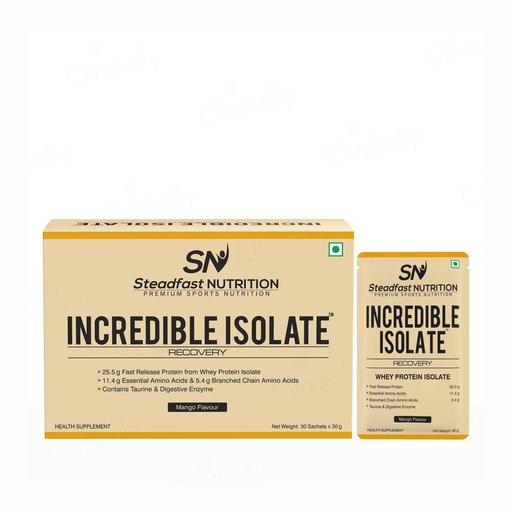 Steadfast Nutrition Incredible Isolate Recovery Whey Protein Isolate Sachet