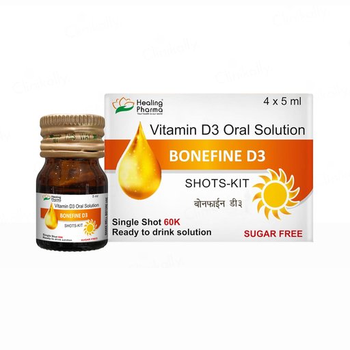 Bonefine D3 60000 IU Sugar Free Nano Shots Oral Solution