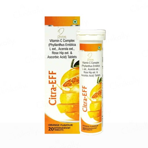 Citra-Eff Vitamin C Effervescent Tablet - Orange Flavour