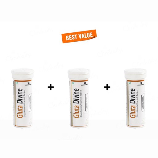 Gluta Divine Glutathione & Vitamin C Effervescent Tablet