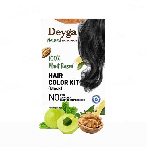 Deyga 100% Plant Based Hair Colour Kit - Black