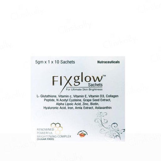 Fixglow Ultimate Skin Brightness Nutraceutical Sugar Free Sachet