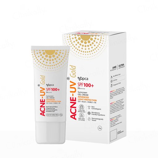 IPCA Acne-UV Gold Sunscreen Gel Cream SPF 100+ PA++++