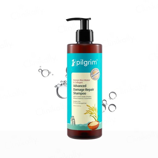 Pilgrim Korean Rice Water & Collagen Advanced Damaged Repair Shampoo
