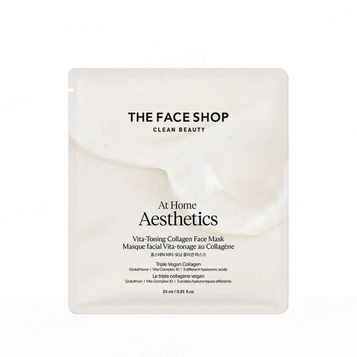 The Face Shop At Home Aesthetics Vita-Toning Vegan Collagen Face Sheet Mask