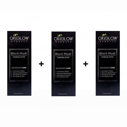 Oxyglow Charcoal Active Black Peel Off Mask