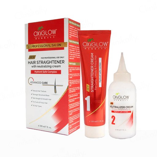 Oxyglow Professional Hair Straightener with Neutralizing Cream