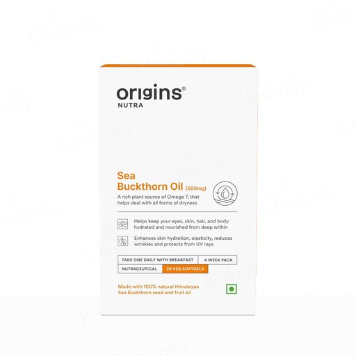 Origins Nutra Sea Buckthorn Oil 500mg Nutraceutical Veg Softgel Capsule