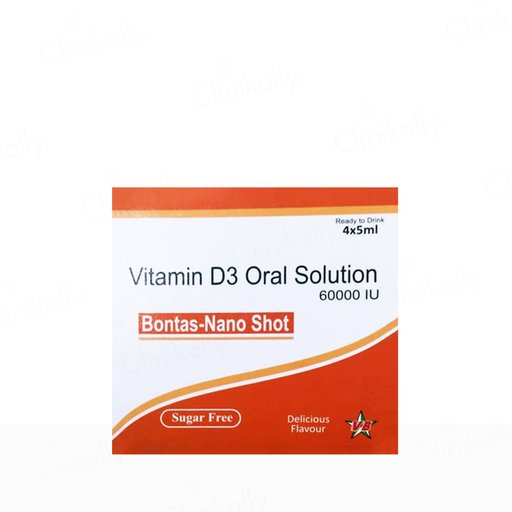 Bontas-Nano Shot Vitamin D3 60000 IU Sugar Free Oral Solution