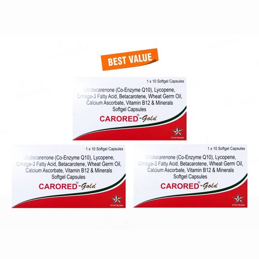 Carored-Gold Softgel Capsule