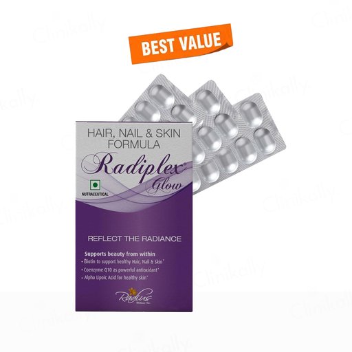 Radiplex Glow Nutraceutical Capsule For Hair, Nail & Skin