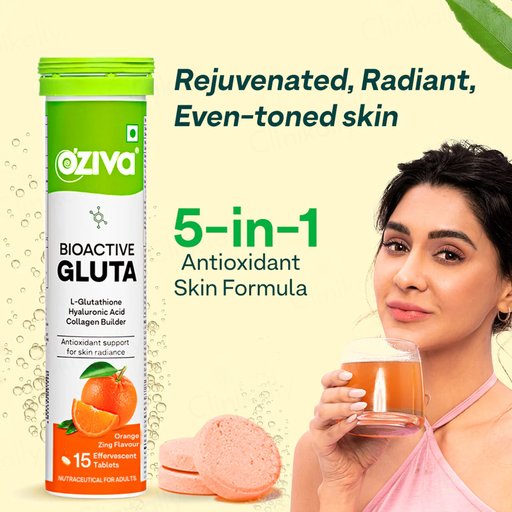 bioactive glutathione Buy OZiva Gluta L-Glutathione Nutraceutical Effervescent Tablet Online at Best Price concern_Dark Circles