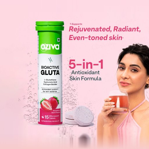 Buy OZiva Bioactive Gluta L-Glutathione Nutraceutical Effervescent Tablet Online at Best Price