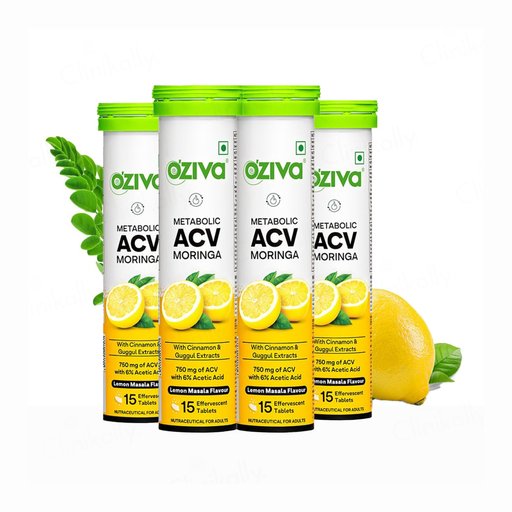 OZiva Metabolic ACV Moringa Effervescent Tablet