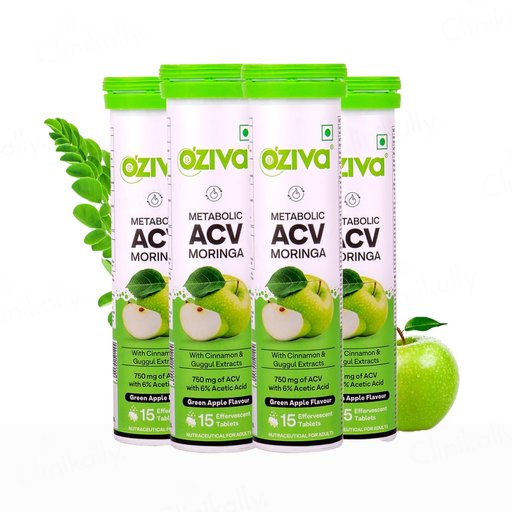 OZiva Metabolic ACV Moringa Effervescent Tablet