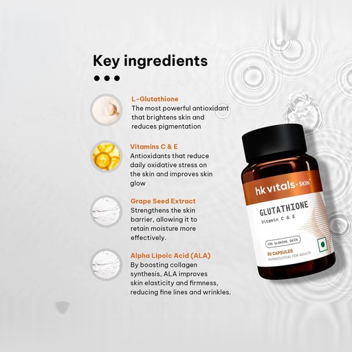 kb glutathione capsule benefits Buy HK Vitals With Vitamin C & E Online at Best Price SLEEP