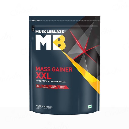 MuscleBlaze Mass Gainer XXL Nutraceutical Powder - Chocolate Flavour