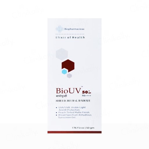 BioUV Peach Tinted Matte Anhydrous Sunscreen Gel SPF 50+ PA++++