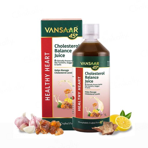 Vansaar 45+ Healthy Heart Cholesterol Balance Supplement Juice