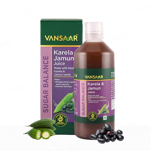 Vansaar 45+ Sugar Balance Karela Jamun Supplement Juice