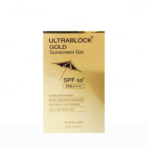 Ultrablock Gold Tinted Matte Finish Sunscreen Gel SPF 50+ PA+++