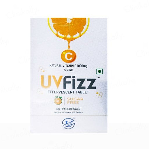 UVFizz Natural Vitamin C 1000mg & Zinc Sugar Free Effervescent Tablet