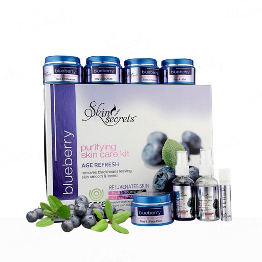 Skin Secrets Blueberry Age Refresh Purifying Skin Care Facial Kit