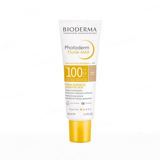Bioderma Photoderm Fluide Max Sun Active Defense + AP Sunscreen SPF 100 PA++++ (Claire Light)