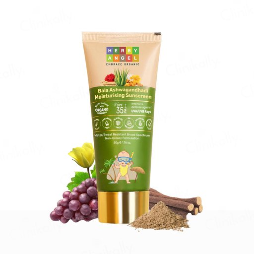 Herby Angel Bala Ashwagandhadi Moisturising Sunscreen SPF 35 PA++ For Babies