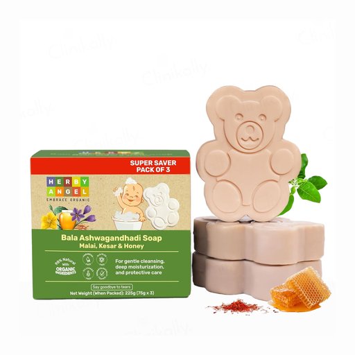 Herby Angel Bala Ashwagandhadi Soap For Babies (Pack of 3)