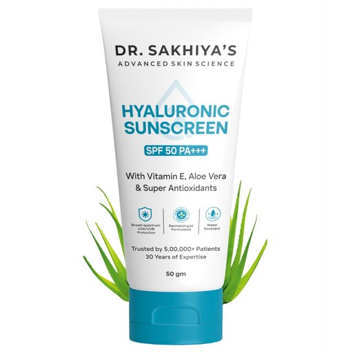 Dr. Sakhiya’s Hyaluronic Sunscreen SPF 50 PA+++