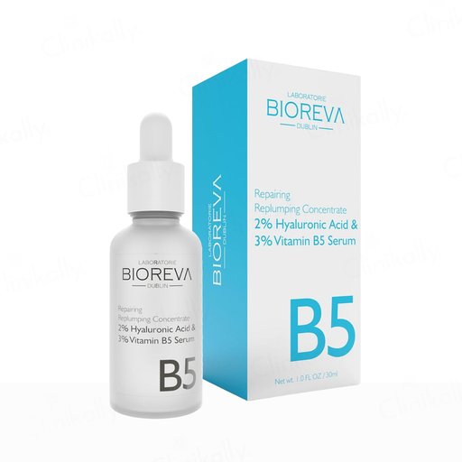 Bioreva 2% Hyaluronic Acid & 3% Vitamin B5 Replumping Concentrate Face Serum