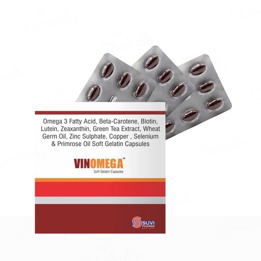 Vinomega Soft Gelatin Capsules