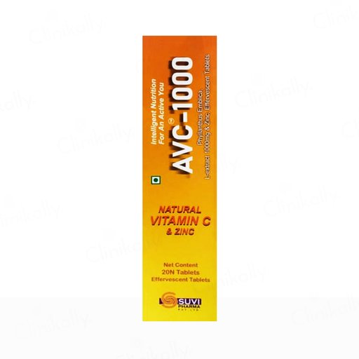 AVC-1000 Natural Vitamin C & Zinc Effervescent Tablet