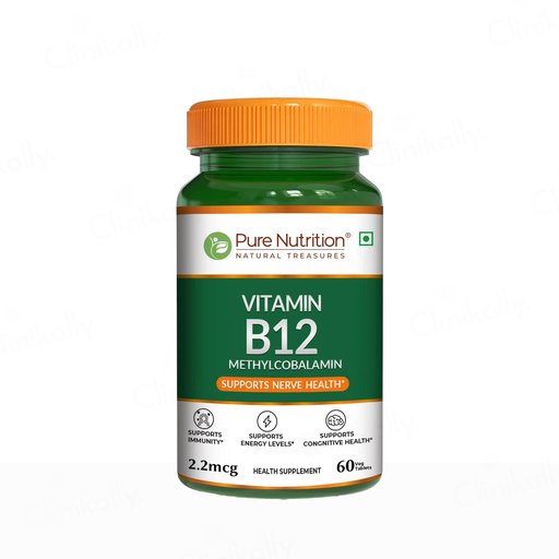 Pure Nutrition Vitamin B12 Methylcobalamin 2.2mcg Veg Tablet