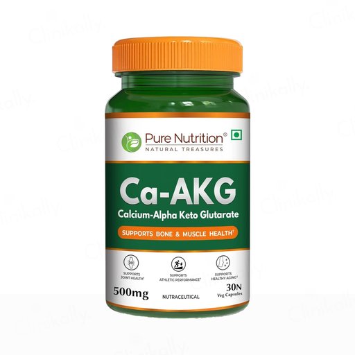 Pure Nutrition Ca-AKG 500mg Veg Capsule