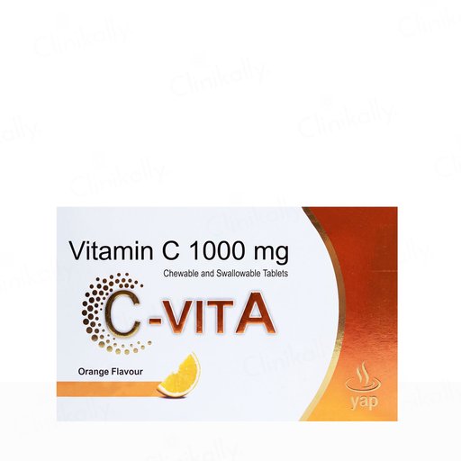 C-VitA Vitamin C 1000mg Chewable Tablet - Orange Flavour