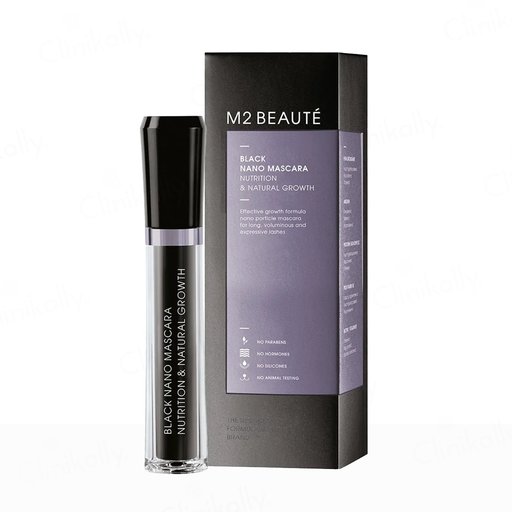 M2 BEAUTE Black Nano Mascara For Nutrition & Natural Growth