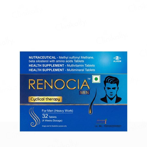 Renocia Men Hair Cyclical Therapy Nutraceutical Tablet For Men