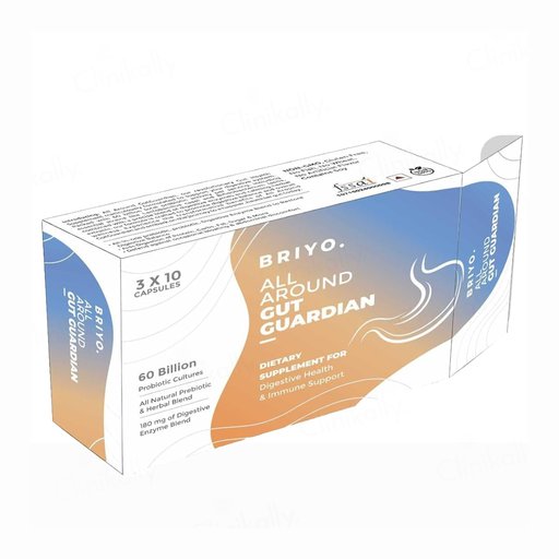 Briyo All Around Gut Guardian 60 Billion CFU Dietary Supplement Capsule