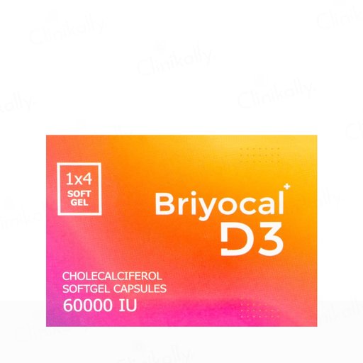 Briyo Briyocal D3 60000 IU Cholecalciferol Softgel Capsule