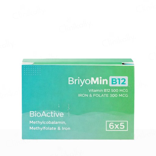 Briyo Min B12 Bio Active Vitamin B12 500 mcg Capsule