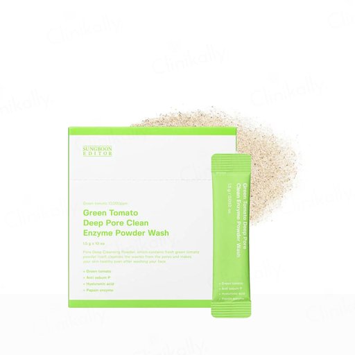 Sungboon Editor Green Tomato Deep Pore Clean Enzyme Powder Wash